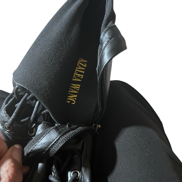 AZALEA WANG Stretchy Thigh High Black Whimsigoth Stiletto Boot SIZE 11 - Picture 14 of 14